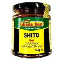 Ghana Best Shito Hot Chilli Sauce with Shrimp and Fish, 160g