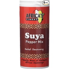 Africa's Finest Suya Pepper Mix 100 g (Pack of 6)