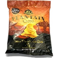 Olu Olu Plantain Chips / crisps chilli 60g - Box of 24 packets